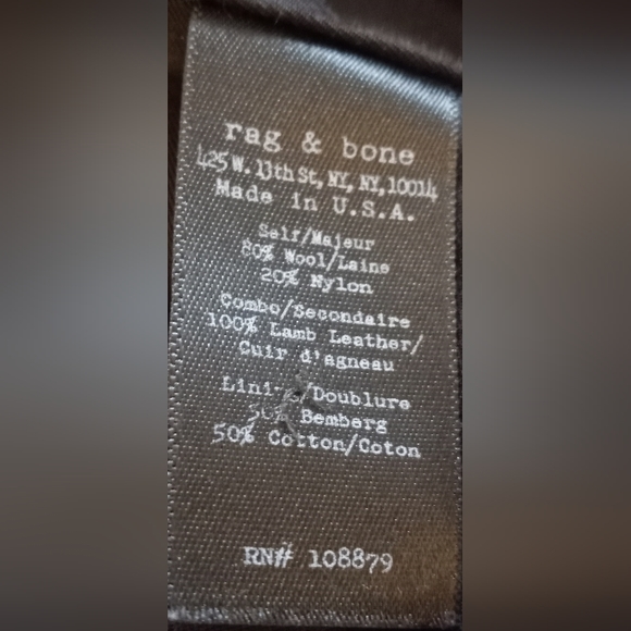 Rag & Bone Navy Military Jacket - Picture 10 of 12